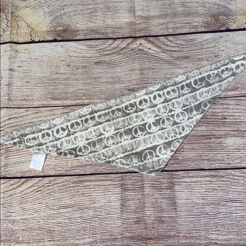 Infant peace sign bandana
